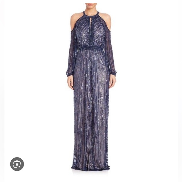 PARKER BLACK SEQUIN DRESS - Picture 10 of 14